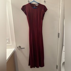 Open back midi Reformation dress